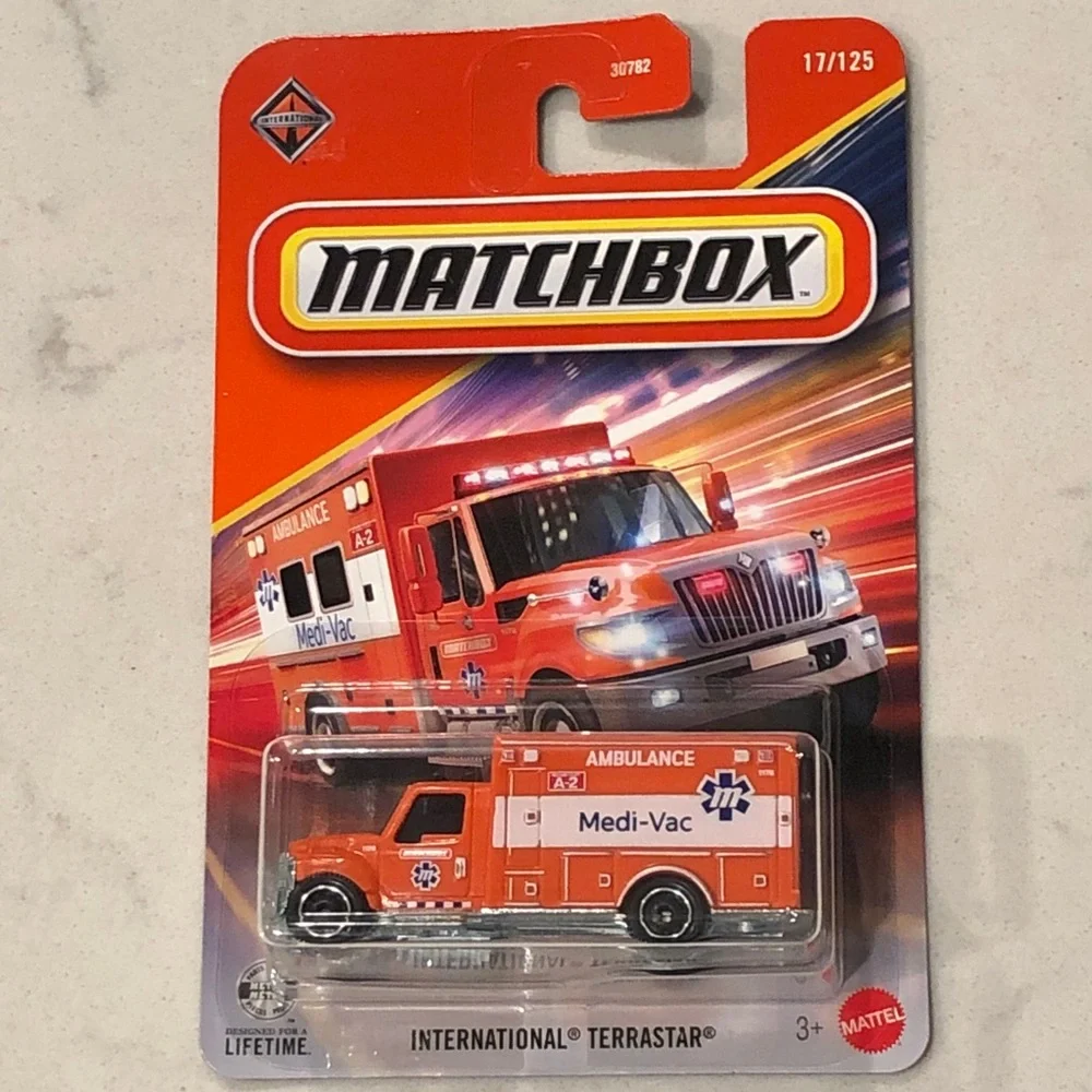 Mattel Matchbox Orange Medi-Vac Ambulance